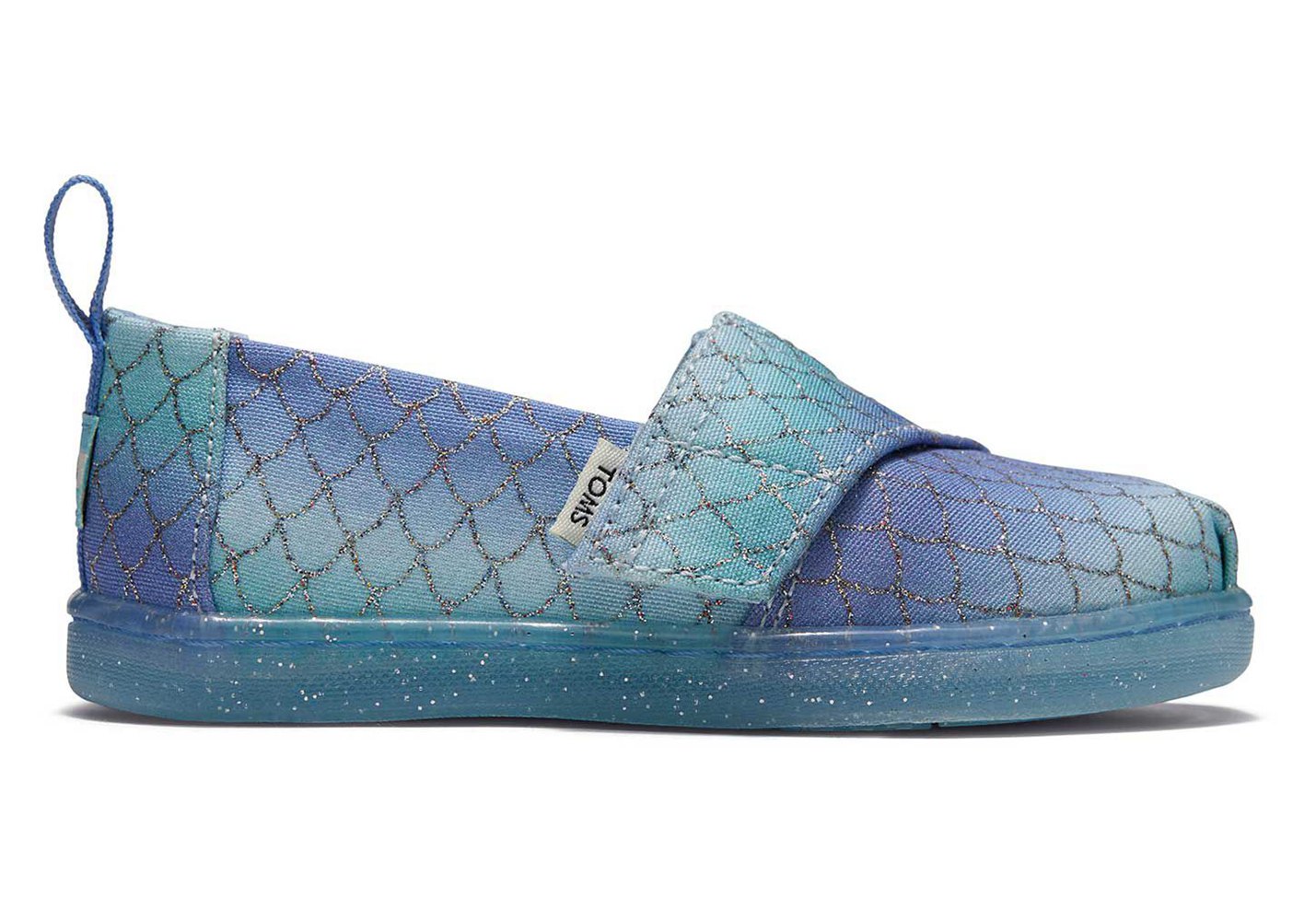 Toms Espadryle Dziecięce Niebieskie - Alpargata Tiny Mermaid - 96OHMXANR